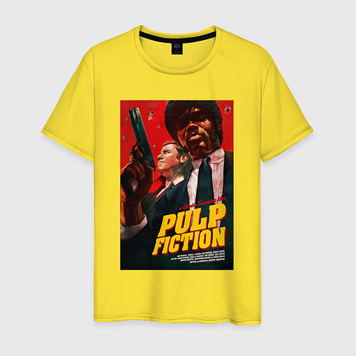 Мужская футболка Pulp fiction - vincent and jules / Желтый – фото 1