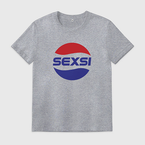 Мужская футболка Sexsi - секси / Меланж – фото 1