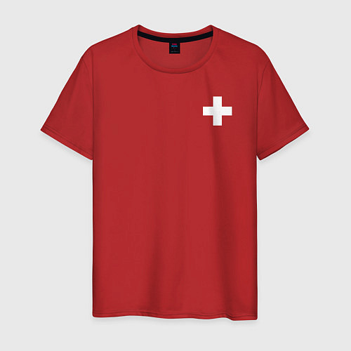 Мужская футболка Скорая помощь - СМП / Красный – фото 1