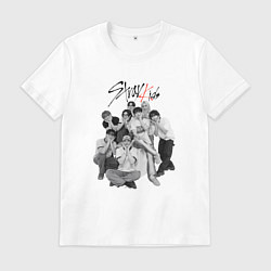 Футболка хлопковая мужская Stray Kids 6th Anniversary, цвет: белый