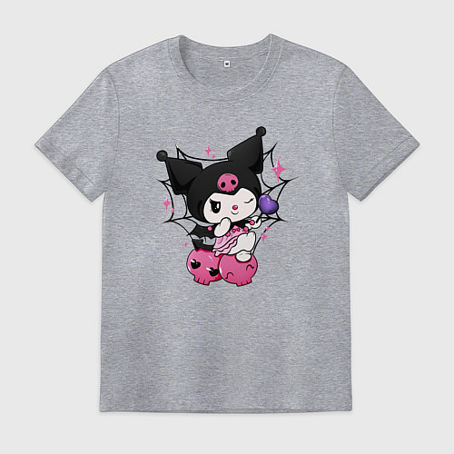 Мужская футболка Куроми в платье / Меланж – фото 1