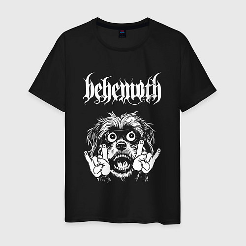 Мужская футболка Behemoth rock dog / Черный – фото 1