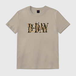 Футболка хлопковая мужская BTS Dday, цвет: миндальный