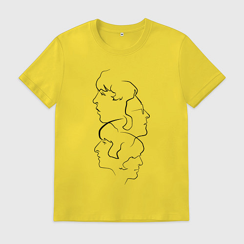 Мужская футболка Come together / Желтый – фото 1