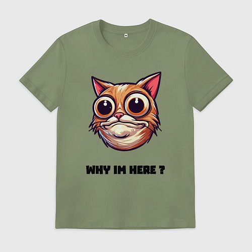 Мужская футболка Зачем я здесь / Авокадо – фото 1