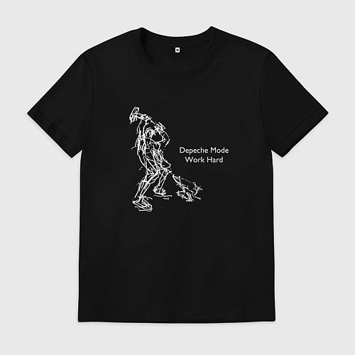 Мужская футболка Depeche Mode - Work Hard / Черный – фото 1
