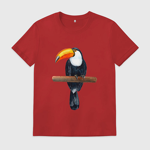 Мужская футболка Тукан / Красный – фото 1
