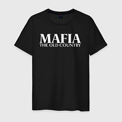 Футболка хлопковая мужская Mafia the old country logo, цвет: черный