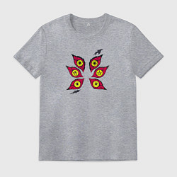 Футболка хлопковая мужская Высшая Луна Кокушибо - Клинок, рассекающий демонов, цвет: меланж