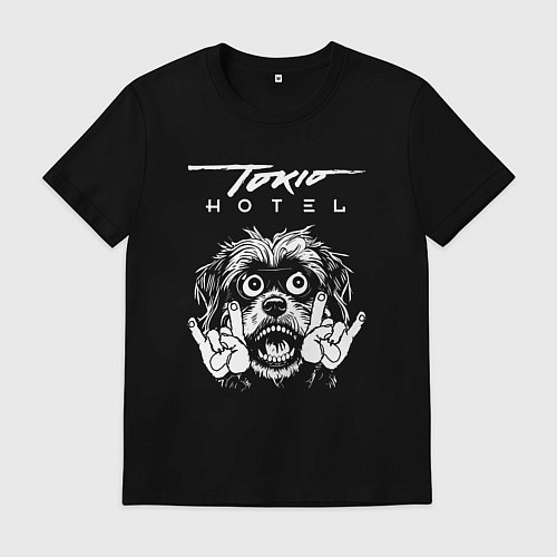 Мужская футболка Tokio Hotel rock dog / Черный – фото 1