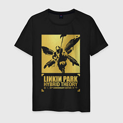 Футболка хлопковая мужская Linkin Park rock band, цвет: черный