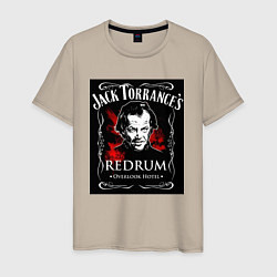 Футболка хлопковая мужская Jack Torrance, цвет: миндальный