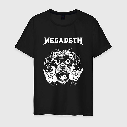 Мужская футболка Megadeth rock dog / Черный – фото 1