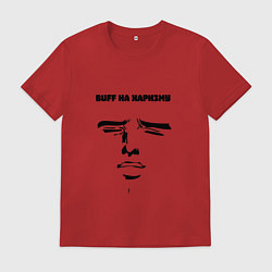 Футболка хлопковая мужская Buff на харизму, цвет: красный