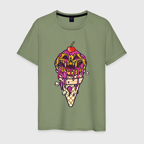 Мужская футболка Страшное мороженое / Авокадо – фото 1