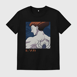 Футболка хлопковая мужская Хисока Моро, цвет: черный