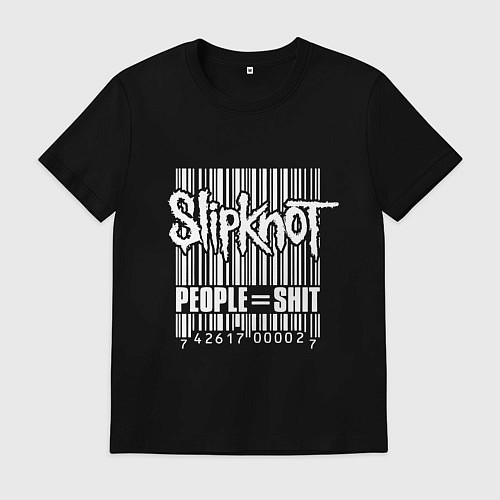 Мужская футболка Slipknot - people shit / Черный – фото 1