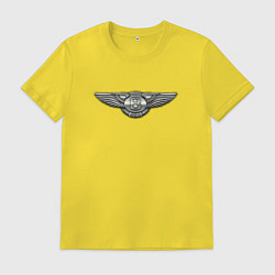 Футболка хлопковая мужская Bentley Motors, цвет: желтый