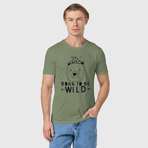 Мужская футболка Wild bear / Авокадо – фото 3