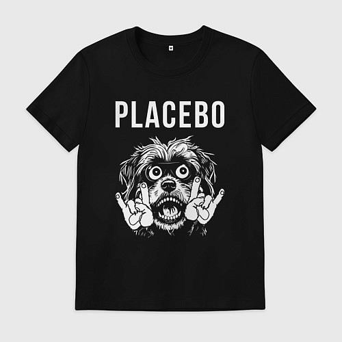 Мужская футболка Placebo rock dog / Черный – фото 1