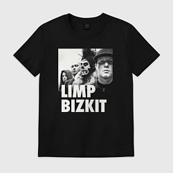 Футболка хлопковая мужская Limp Bizkit rap rock, цвет: черный