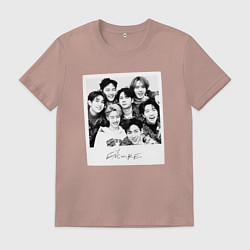 Футболка хлопковая мужская Got7 encore фото, цвет: пыльно-розовый