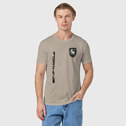 Футболка хлопковая мужская Forthing, цвет: миндальный — фото 2