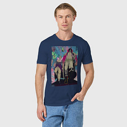 Футболка хлопковая мужская Ван-Пис Роджер Гол Д, цвет: тёмно-синий — фото 2