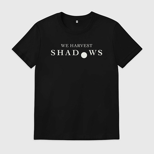 Мужская футболка We harvest shadows logo / Черный – фото 1