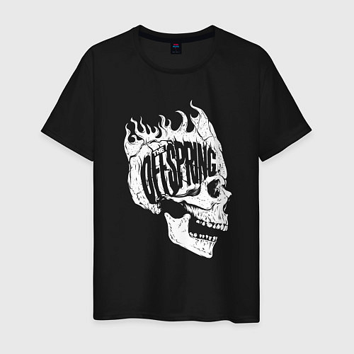 Мужская футболка The offsring skull / Черный – фото 1