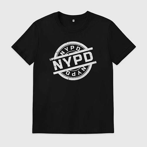Мужская футболка Полиция Нью-Йорка / Черный – фото 1