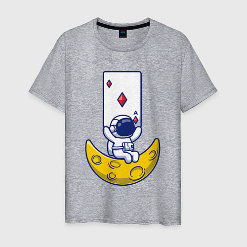 Мужская футболка Космический покер / Меланж – фото 1