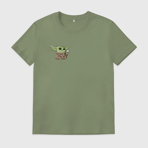Мужская футболка Персонаж Беби Йода / Авокадо – фото 1
