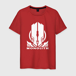 Футболка хлопковая мужская Monolith game, цвет: красный
