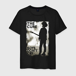 Футболка хлопковая мужская The Cure boys dont cry, цвет: черный