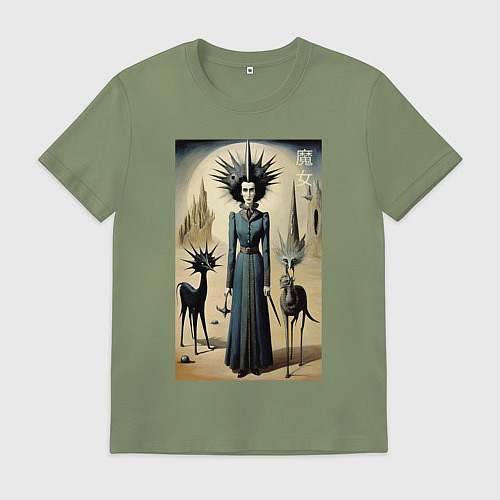 Мужская футболка Ведьма с похожей планеты - готика / Авокадо – фото 1