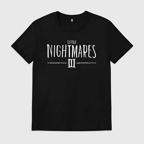 Мужская футболка Litttle nightmares 3 logo / Черный – фото 1