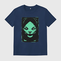 Футболка хлопковая мужская Ужасные существа и страшные монстры, цвет: тёмно-синий