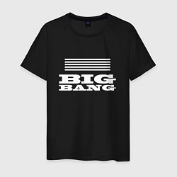 Футболка хлопковая мужская Big bang лого, цвет: черный
