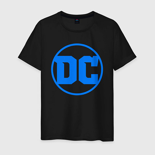 Мужская футболка DC comics logo / Черный – фото 1
