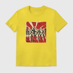 Футболка хлопковая мужская Армия клонов Star Wars, цвет: желтый