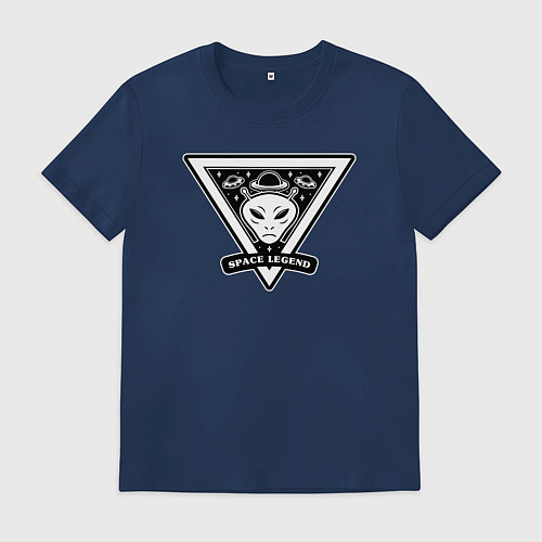Мужская футболка Легенда космоса / Тёмно-синий – фото 1