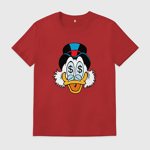 Мужская футболка Скрудж / Красный – фото 1