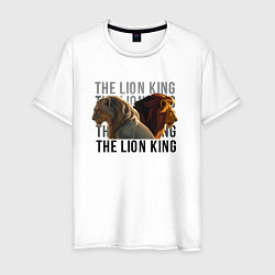 Футболка хлопковая мужская The Lion King, цвет: белый