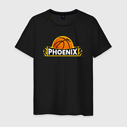 Футболка хлопковая мужская Phoenix NBA, цвет: черный