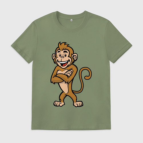 Мужская футболка Позитивная мартышка / Авокадо – фото 1