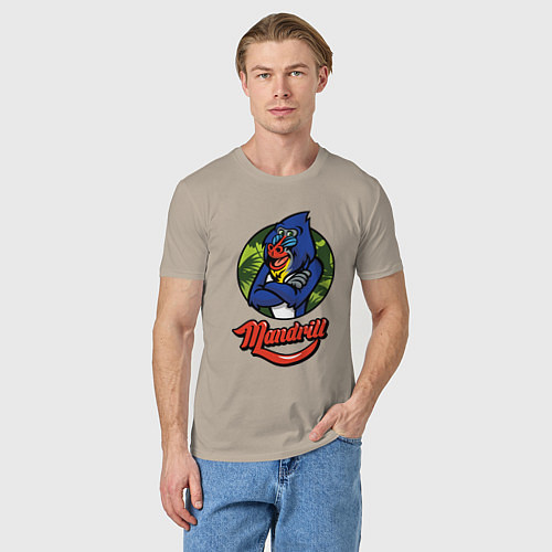 Мужская футболка Mandrill / Миндальный – фото 3