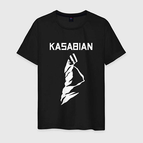 Мужская футболка Kasabian - logo / Черный – фото 1