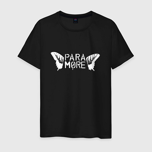 Мужская футболка Paramore - logo / Черный – фото 1