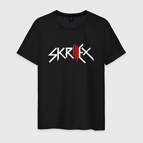 Мужская футболка Skrillex - logo / Черный – фото 1